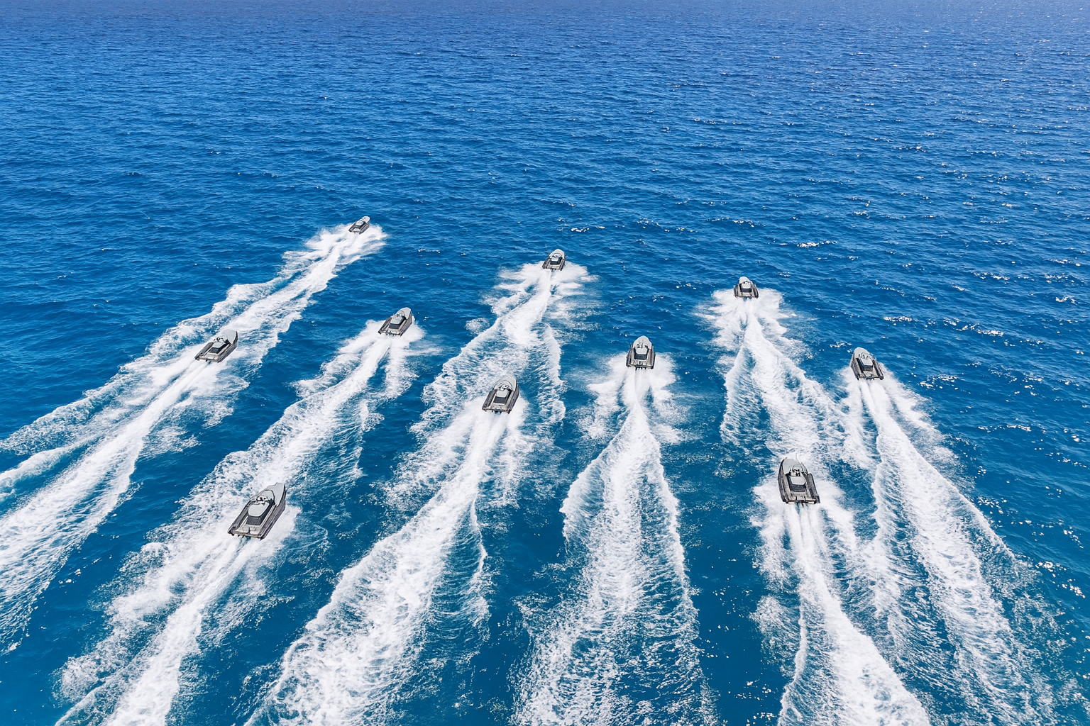 USV swarm at sea